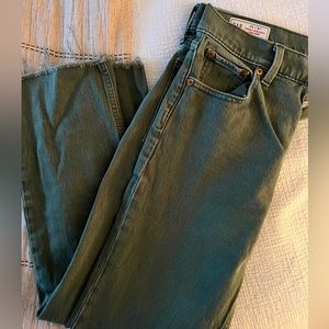 Gap Cheeky Straight High Rise Jeans - Green